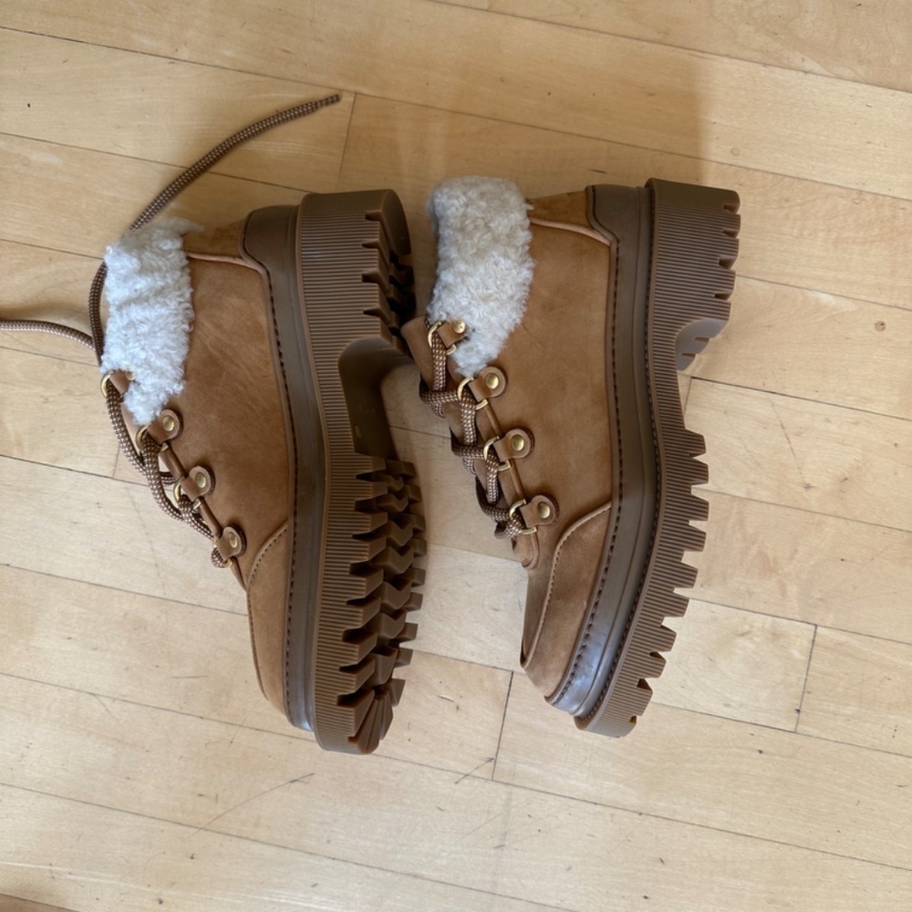 NEW M.gemi Alpine Due Shearling ankle boot, 36/6. GD1024 - Picture 5 of 8